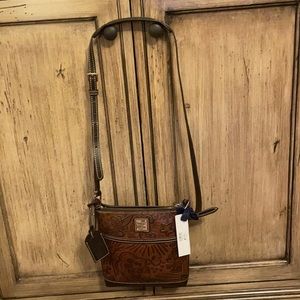 Dooney & Bourke Disney Brown Leather Sketch Crossbody